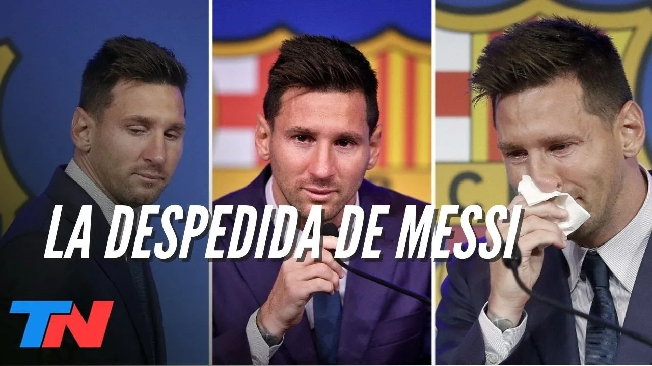MESSI SE DESPIDIÓ DEL BARCELONA ENTRE LÁGRIMAS: "NO