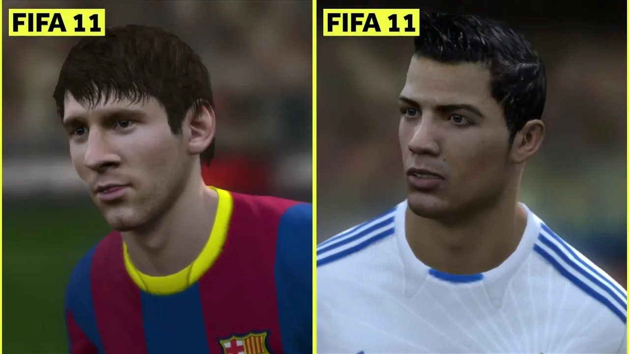 Leo Messi vs. Cristiano Ronaldo FIFA Graphics Evolution: