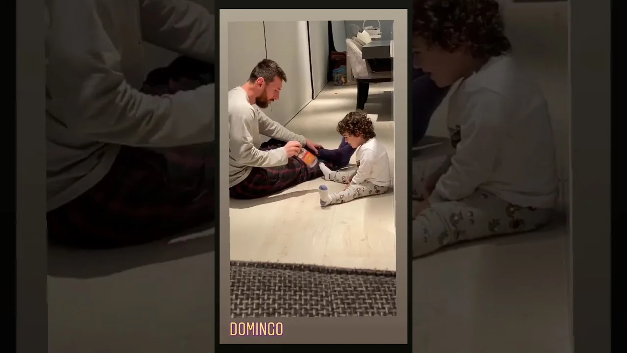 Leo Messi Playing with his Kid