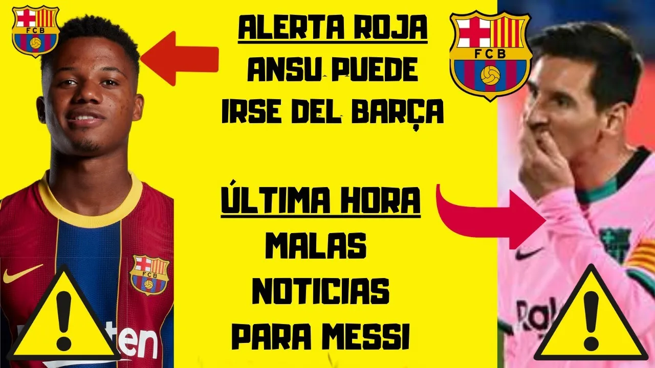 Malas noticias sobre LEO MESSI  ALARMA en el BARÇA por