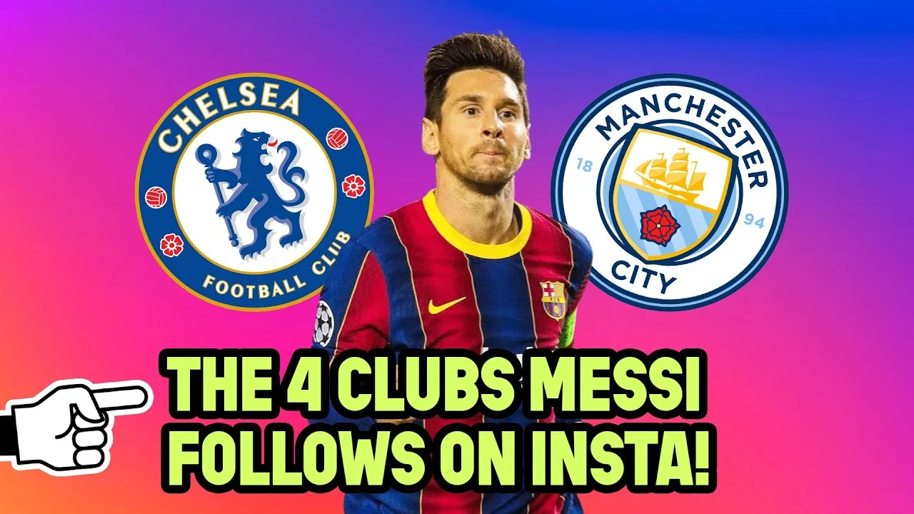 Which 4 clubs does Leo Messi follow on Instagram? | Oh My