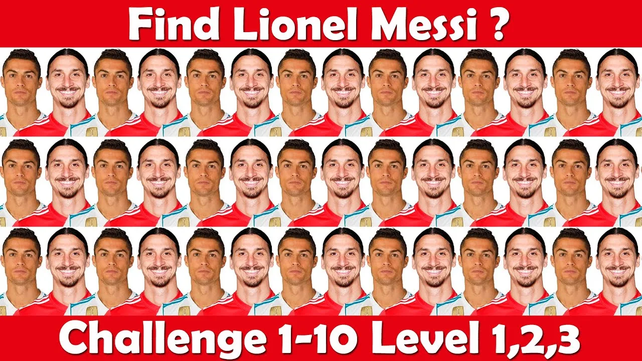 This Quiz Improve Your IQ Level :- Find Lionel Messi ?????