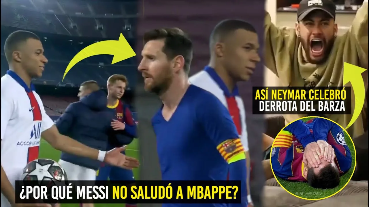 ¿POR QUÉ MESSI LE NEGÓ EL SALUDO A MBAPPE? ASÍ NEYMAR