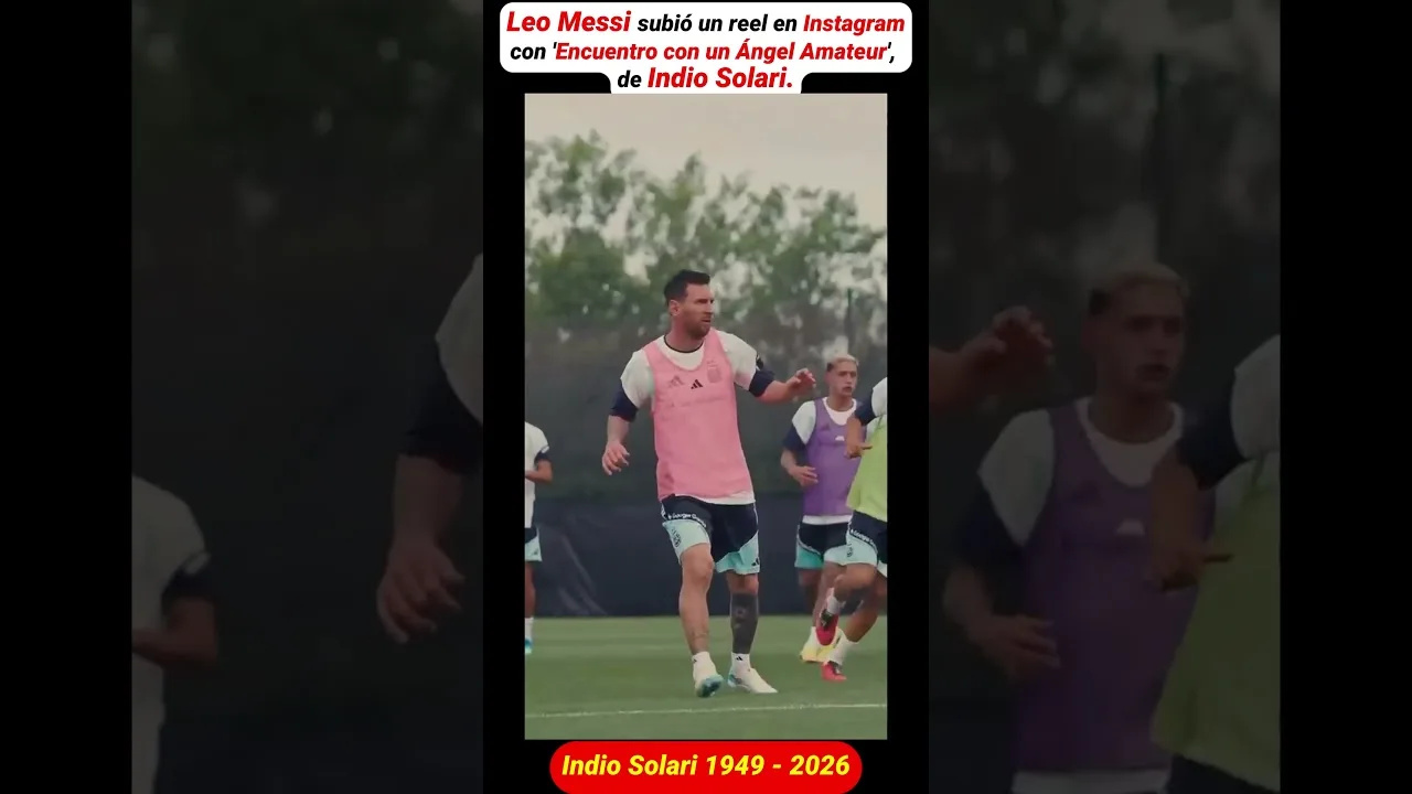 Leo Messi a mis en ligne une bobine sur Instagram avec « Rencontre avec un ange amateur », d’Indio Solari.