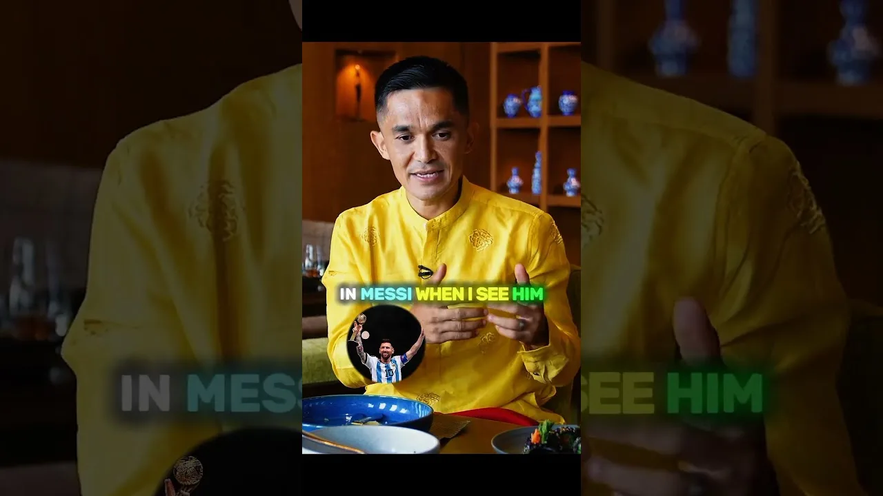 Sunil Chhetri respecte Messi et Ronaldo❤️🩹🫂#shorts #sunil #indianfootball #messi #ronaldo