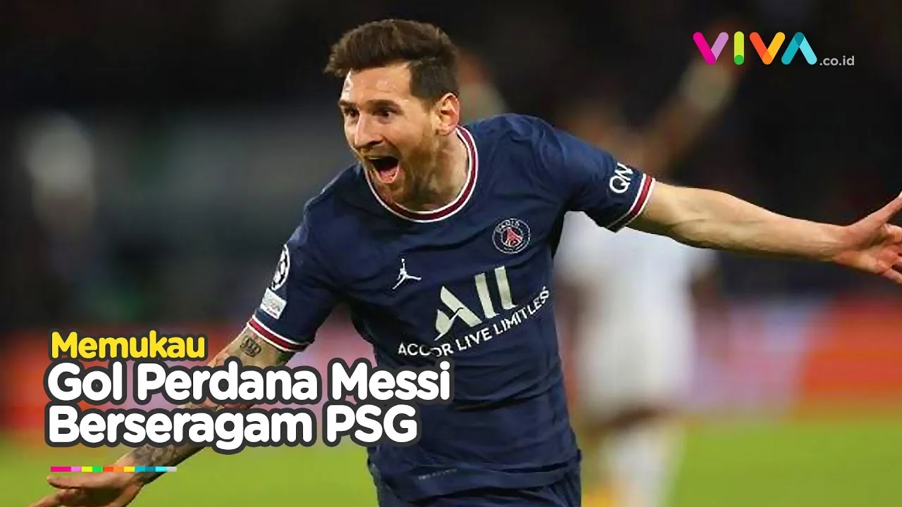KERAS! Magis Messi Cetak Gol Perdana di PSG, ManCity Tumbang