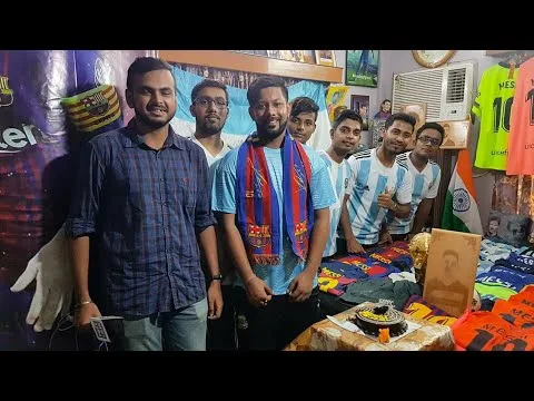 Crazy Lionel Messi Fan On His 32rd Birthday  24-06-2019