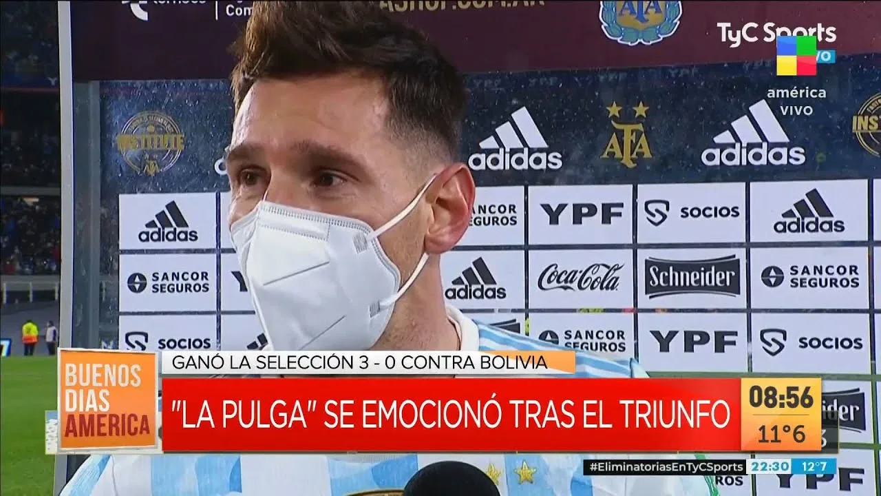 La emoción de Leo Messi tras el triunfo de Argentina