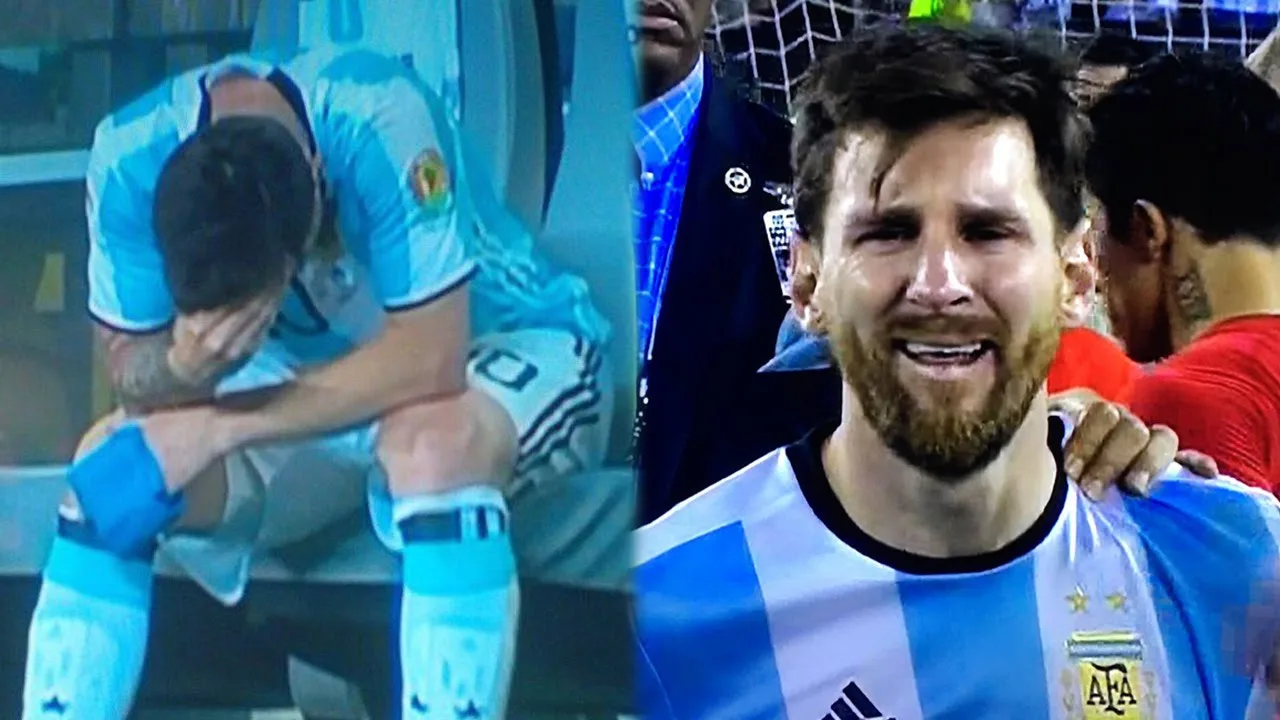 Lionel Messi spotted crying after Argentina loses Copa