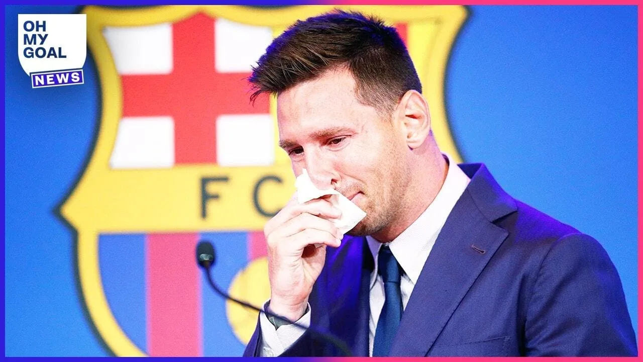 Lionel Messi Fond en Larmes Et Explique Pourquoi Il Quitte