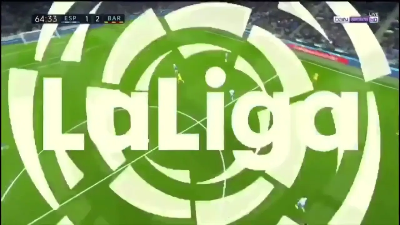 Lionel Messi run and nice pass vs Espanyol