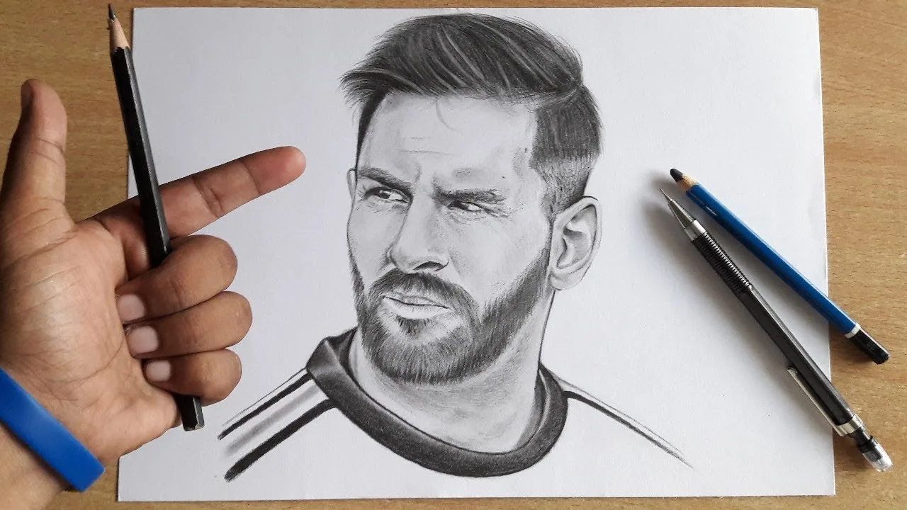 Drawing Lionel Messi