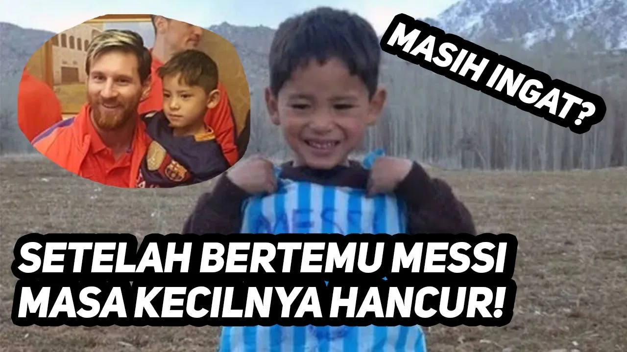 Kisah Miris Bocah Pemakai Kaos Plastik Lionel Messi, Masa