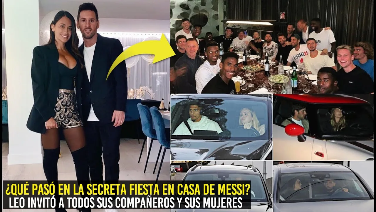 ASÍ FUE LA SECRETA FIESTA QUE MESSI HIZO EN SU CASA CON SUS