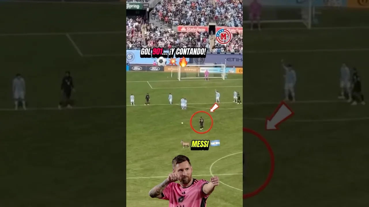 ⚽ Lionel Messi a réussi sur coup franc et a atteint 901 buts 😮🔥 #football #messifans