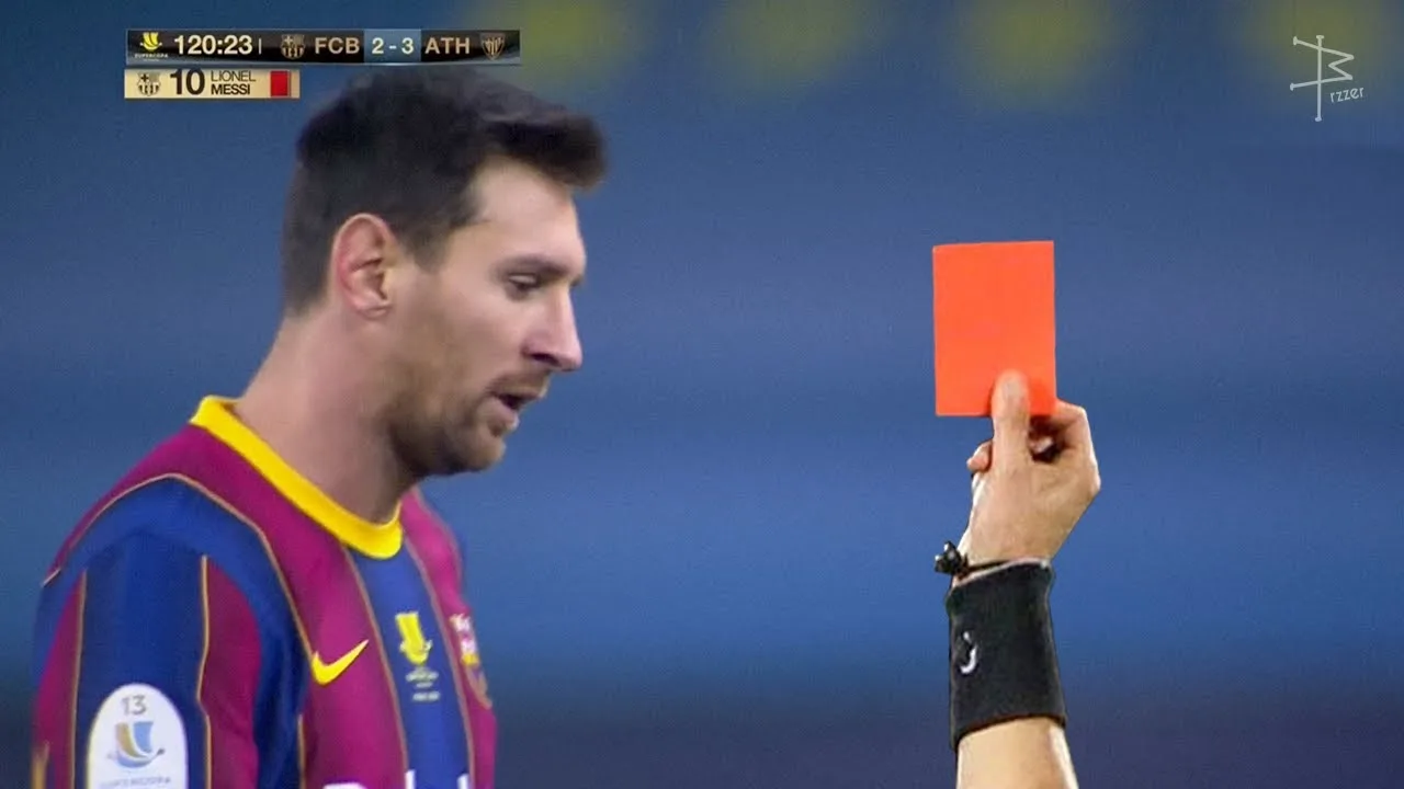 Lionel Messi – All Red Cards In Career
