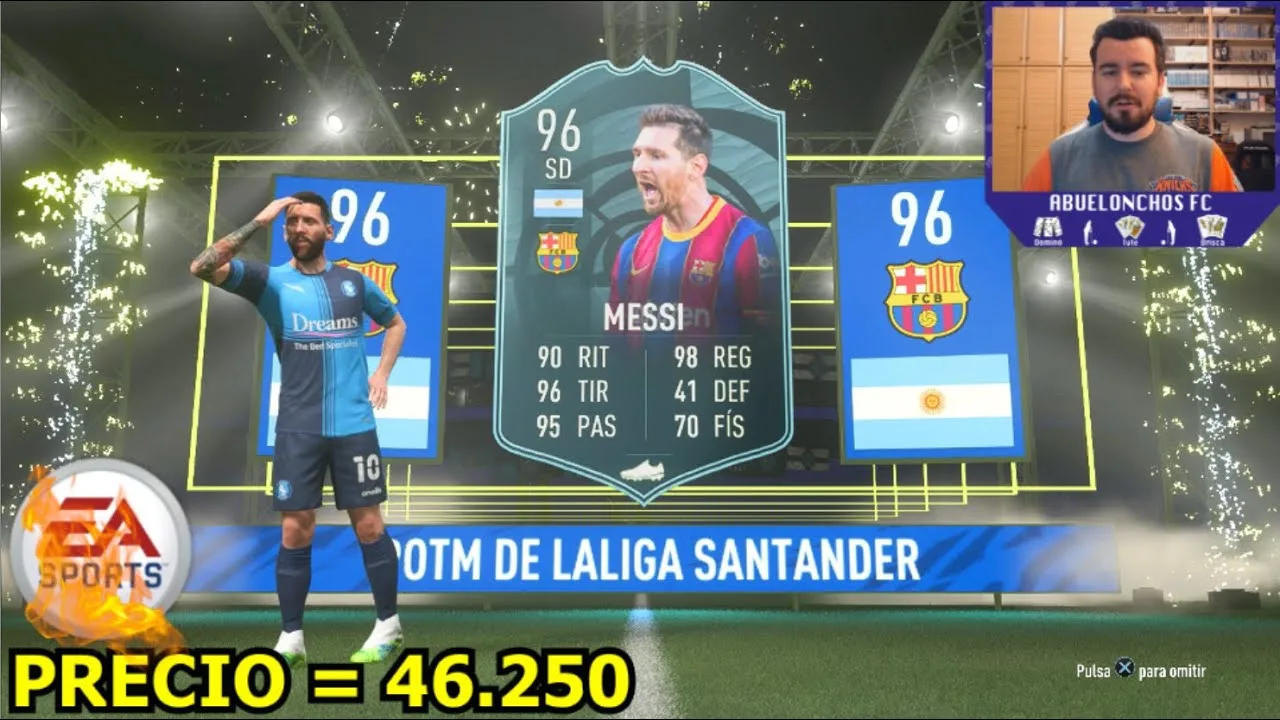 LEO MESSI 96 POTM SBC – Llega Messi Jugador del Mes por