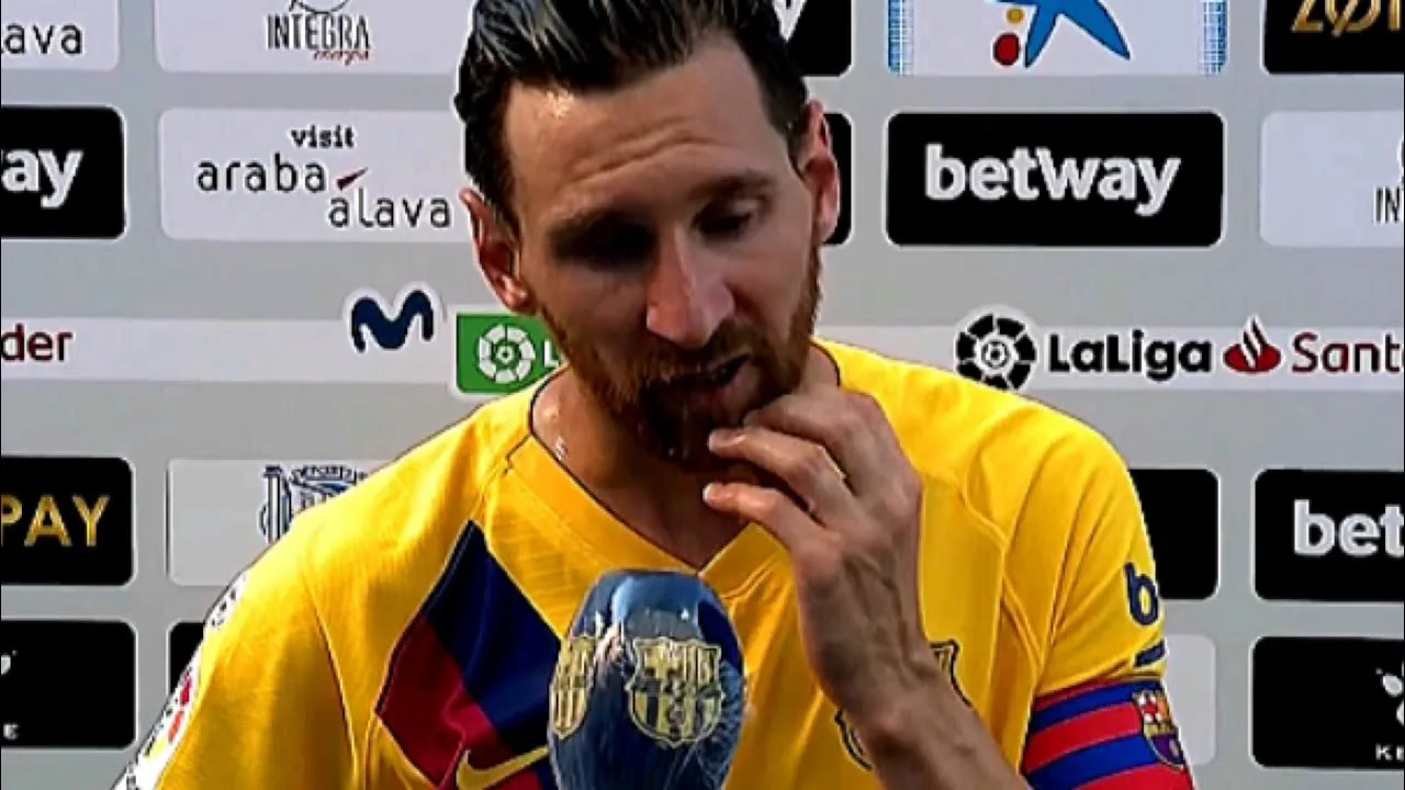Lionel Messi interview after victory against Alaves 2020 HD