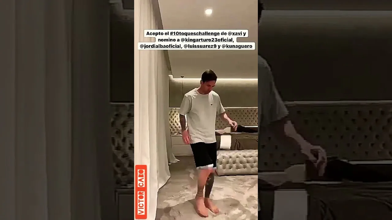 Leo Messi Reto #10ToquesChallenge Dominar Un Papel Higienico