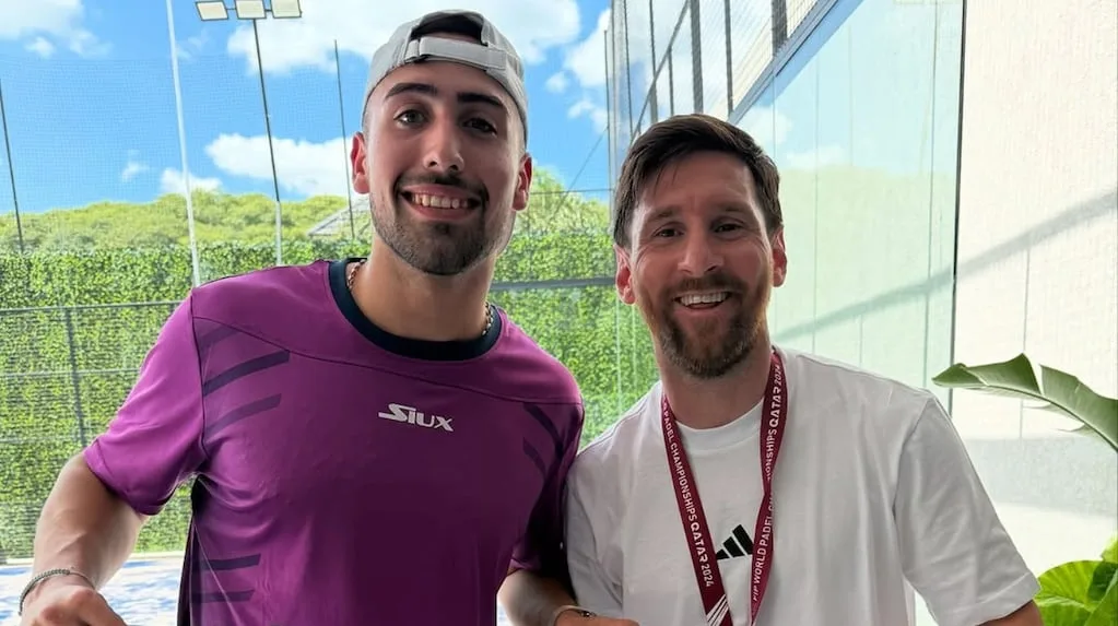 Le geste inattendu de Lionel Messi avec le champion du monde de padel