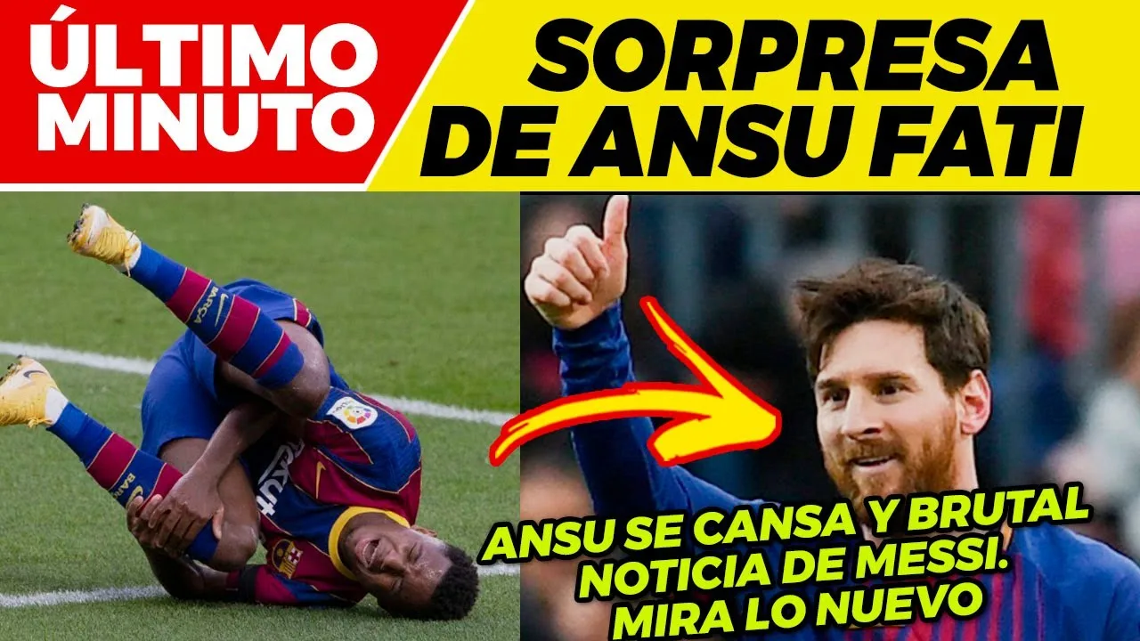 GIRO INESPERADO de ANSU FATI BRUTAL NOTICIA de LEO MESSI