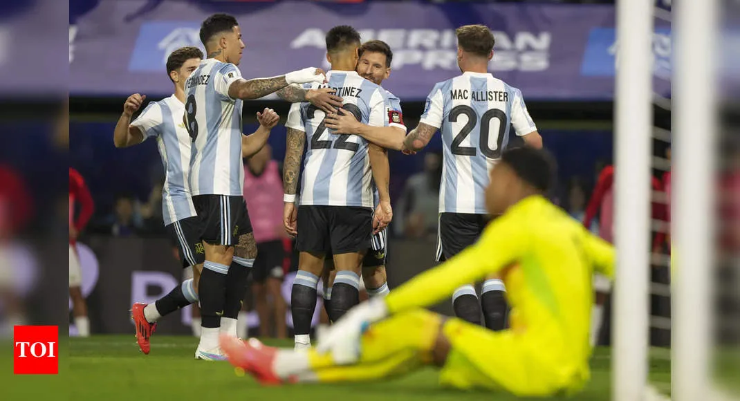 L’Argentine a battu le Pérou en qualifications, proche de sa place pour la Coupe du Monde de la FIFA 2026 ; Le Brésil et l’Uruguay font match nul | Actualités footballistiques