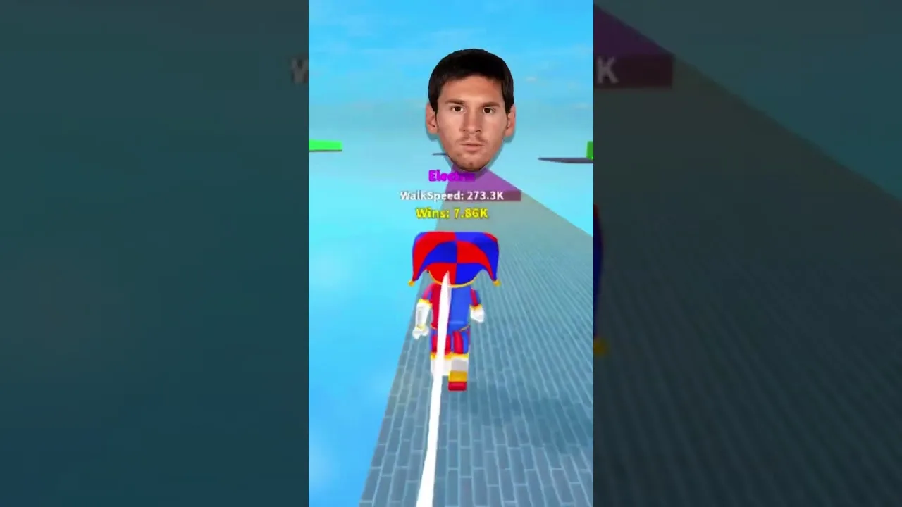 Pomni Vs Leo messi Dream On #roblox #subscribe