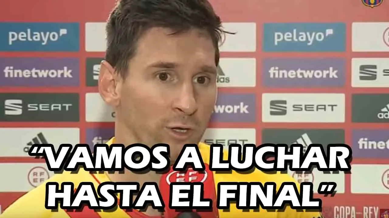 DECLARACIONES DE LIONEL MESSI TRAS VICTORIA Y EL CAMPEONATO