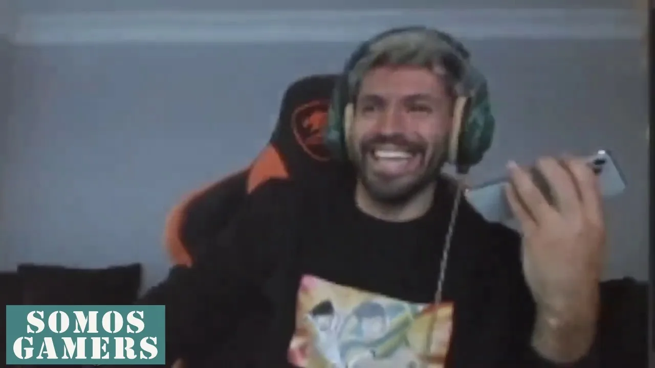 KUN AGUERO LLAMA A LEO MESSI EN STREAM
