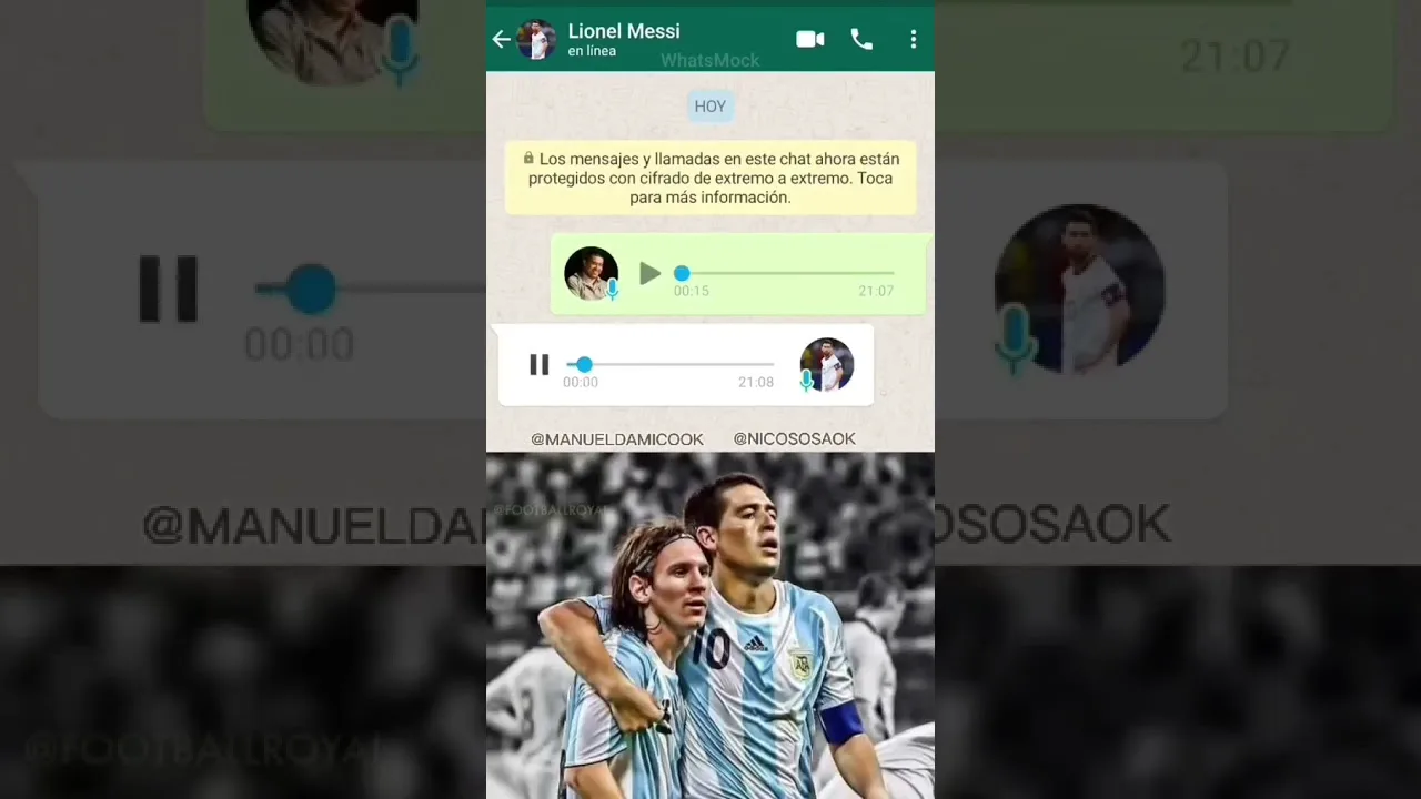 Leo Messi Hablando Con Roman Riquelme (Messi Cumplira Con Lo