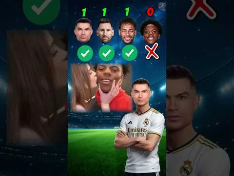 Qui a une petite amie ? 😍🔥 Lionel Messi 🐐 contre Cristiano Ronaldo ⚡ contre IShowSpeed 🐯😱 #soccer #shorts