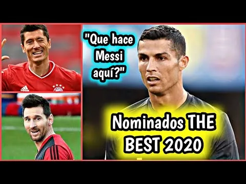 Cristiano Ronaldo, Leo Messi y Lewandowski Nominados al THE