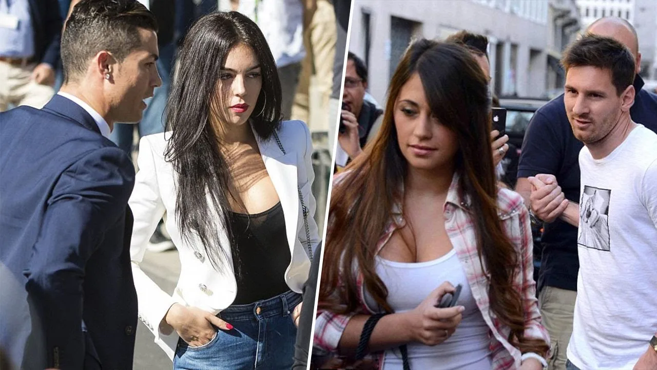 Cristiano Ronaldo's Girlfriend VS Lionel Messi's