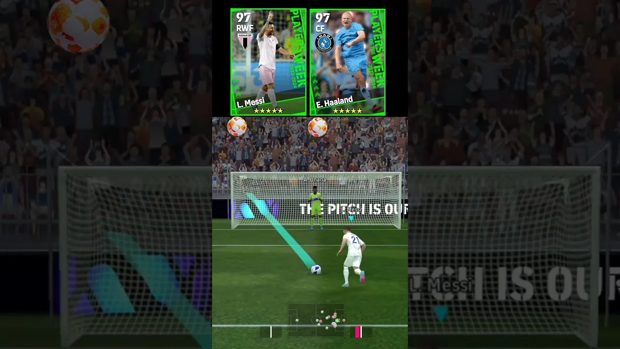 LEO MESSI VS HAALAND Penalty Kick Challenge #efootball2024