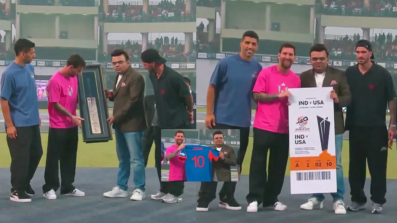 Lionel Messi au stade Arun Jaitley de New Delhi | Coupe du monde T20 | Tournée GOAT en Inde