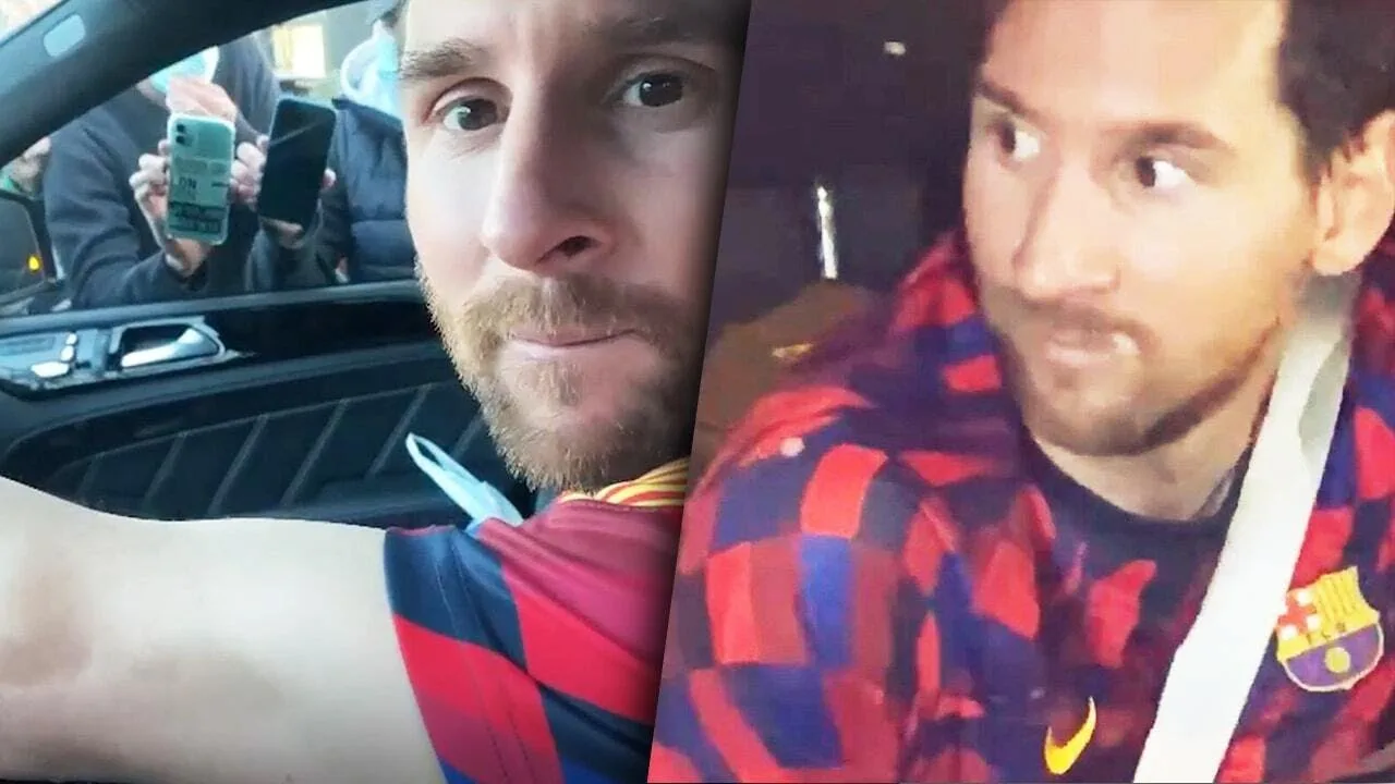 Un fan interpelle Lionel Messi dans sa voiture | Oh My Goal