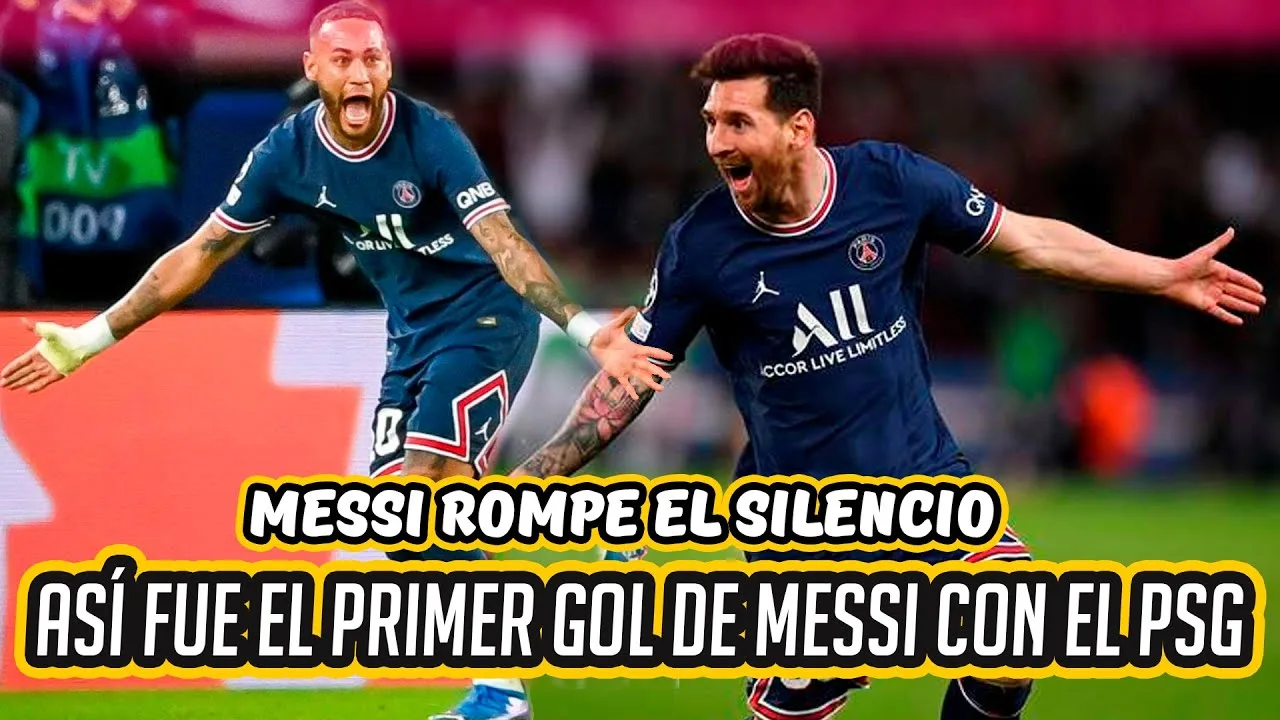 ASÍ FUE EL PRIMER GOLAZO de MESSI con EL PARIS SAINT GERMAIN