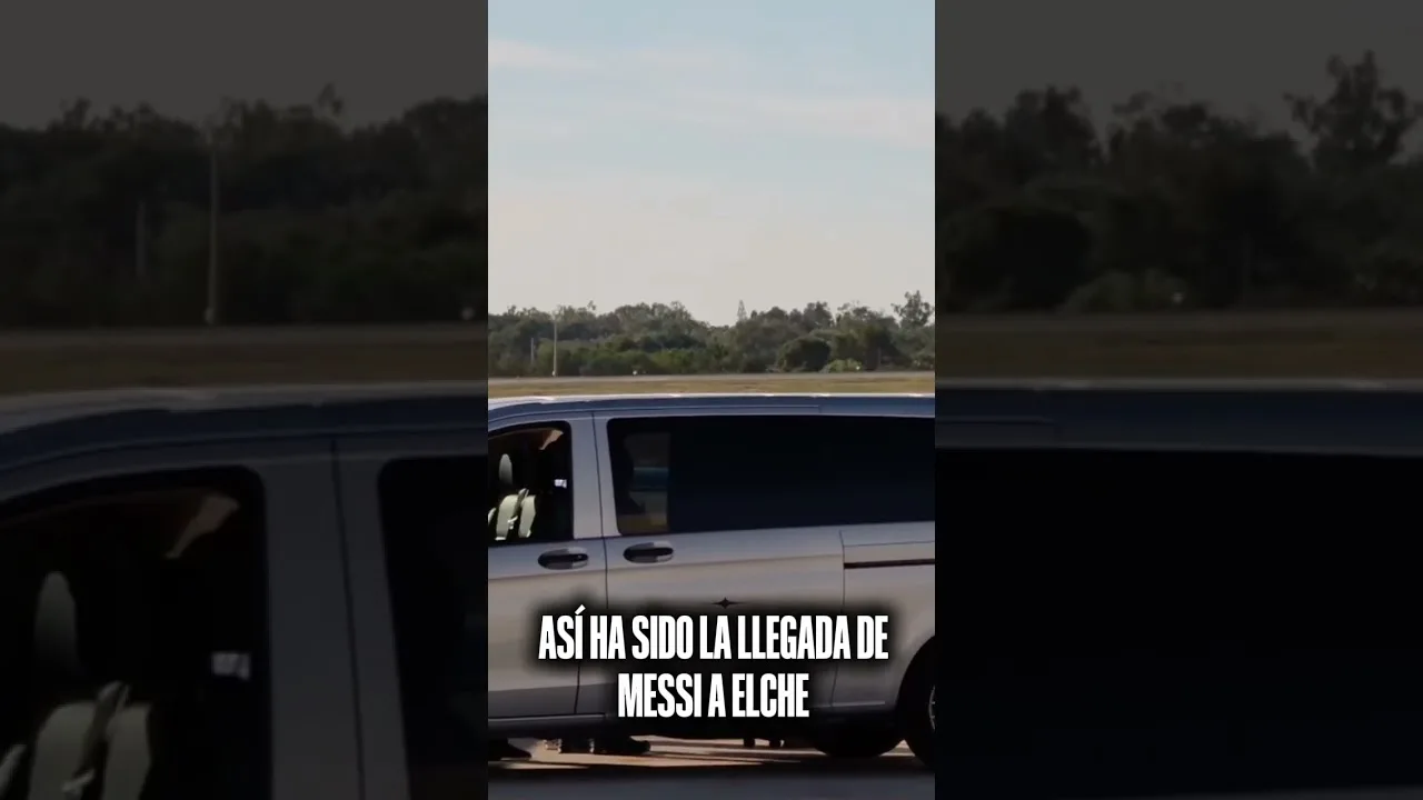 💥 Asi ha sido la llegada de Leo Messi a Elche. #futbol