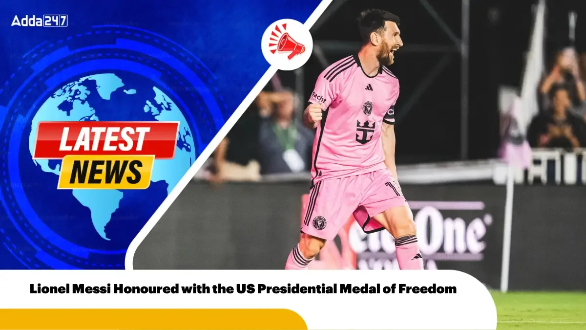 Lionel Messi reçoit la Médaille présidentielle américaine de la liberté