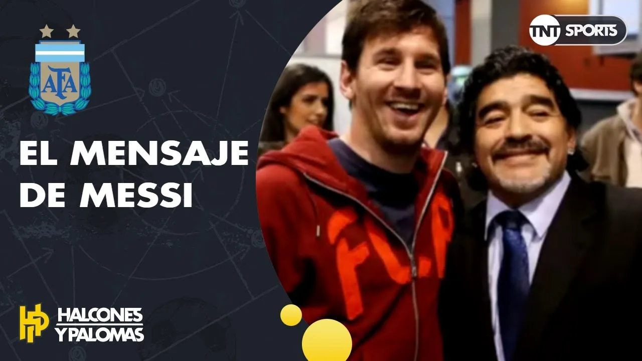 Lionel Messi para Maradona: "Nos deja pero no se va